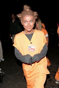 Dancer/Actress Julianne Hough Dressed up as 'Crazy Eyes' for Halloween